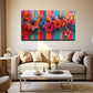 A Colorful Vertical Stripe Wall Art Canvas Office Home Room Framed 120x60cm