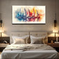Cold And Warm Contrast Wall Art canvas office home room framed 120x60cm
