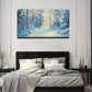 Winter Scenery Snow Wall Art Canvas Office Home Room Framed 80x45cm