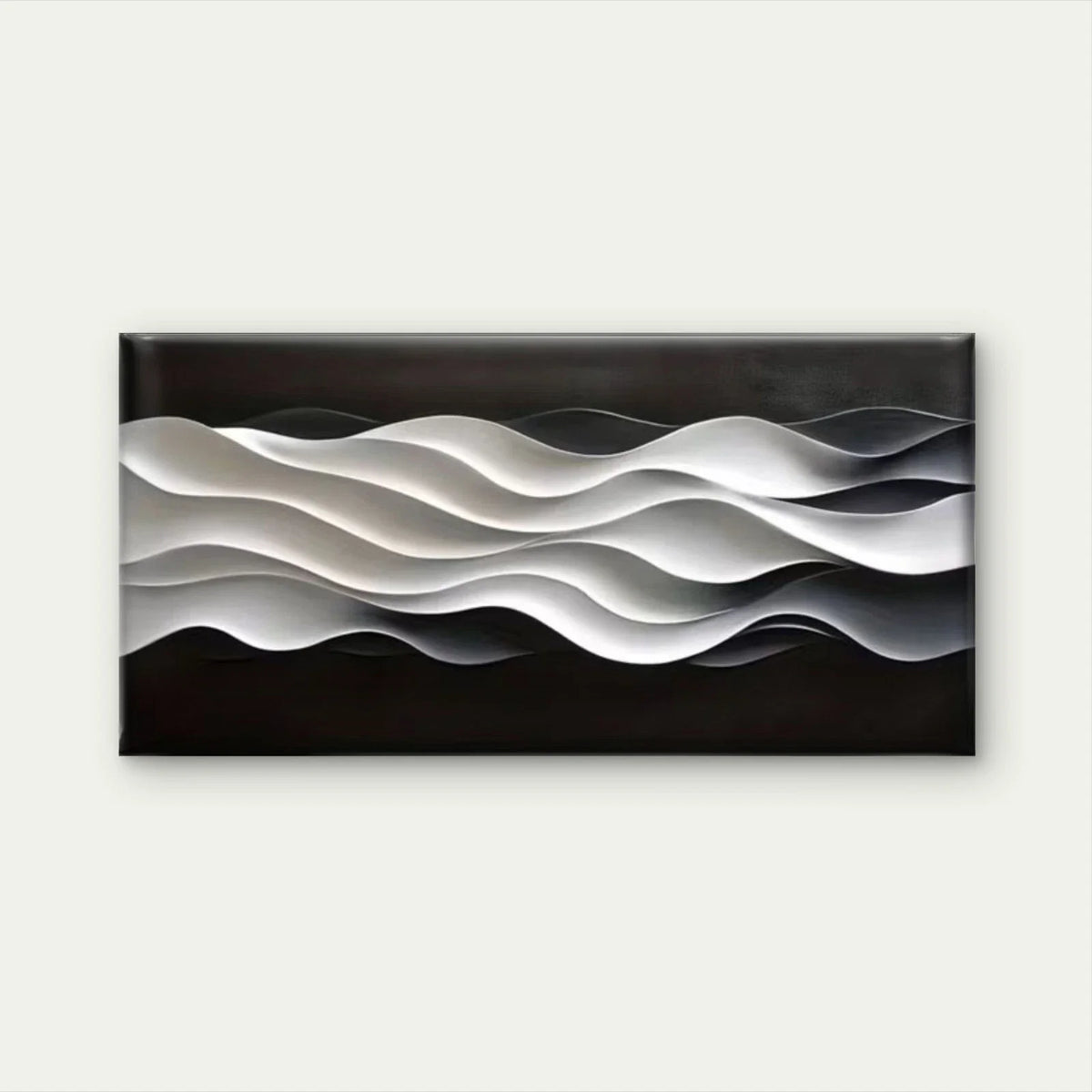 Abstract Dynamic Flow Lines Wall Art Canvas Office Home Room Framed 80x45cm