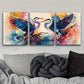 3pcss  colorful birds painting Anime Wall Art Set Canvas Framed 40x60cm - High Quality Print 100% Australian Made Wall Canvas Ready to Hang