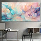 Pink Silk Gold Abstract wall canvas office home room framed 120x60cm