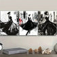 3pcs A model Art Painting Luxurious Metal Print Ready to Hang Art