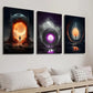 3pcs Fantasy Universe Design Wall Art Set Canvas Framed 40x60cm - High Quality Print 100% Australian Made Wall Canvas Ready to Hang