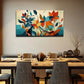 Abstract Style Flowers Leave Wall Art Canvas Office Home Room Framed 80x45cm