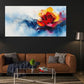Red Floral Contemporary Décor Wall Art Canvas Office Home Room Framed 120x60cm
