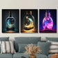 3pcs , Fantasy Ink Painting Metal Print Ready to Hang Art