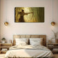 Traditional Archer In Bamboo Wall Art Canvas Office Home Room Framed 120x60cm