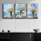 3pcs Daisies on the Windowsill Metal Print Ready to Hang Art