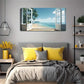 Palm Trees & Ocean View Wall Art Canvas Office Home Room Framed 120x60cm