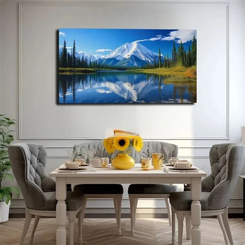 Color Mixing Free Unrestrained Wall Art Canvas Office Home Room Framed 80x45cm
