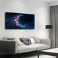 Crescent Moon & Colorful Floral Wall Art Canvas Office Home Room Framed 120x60cm