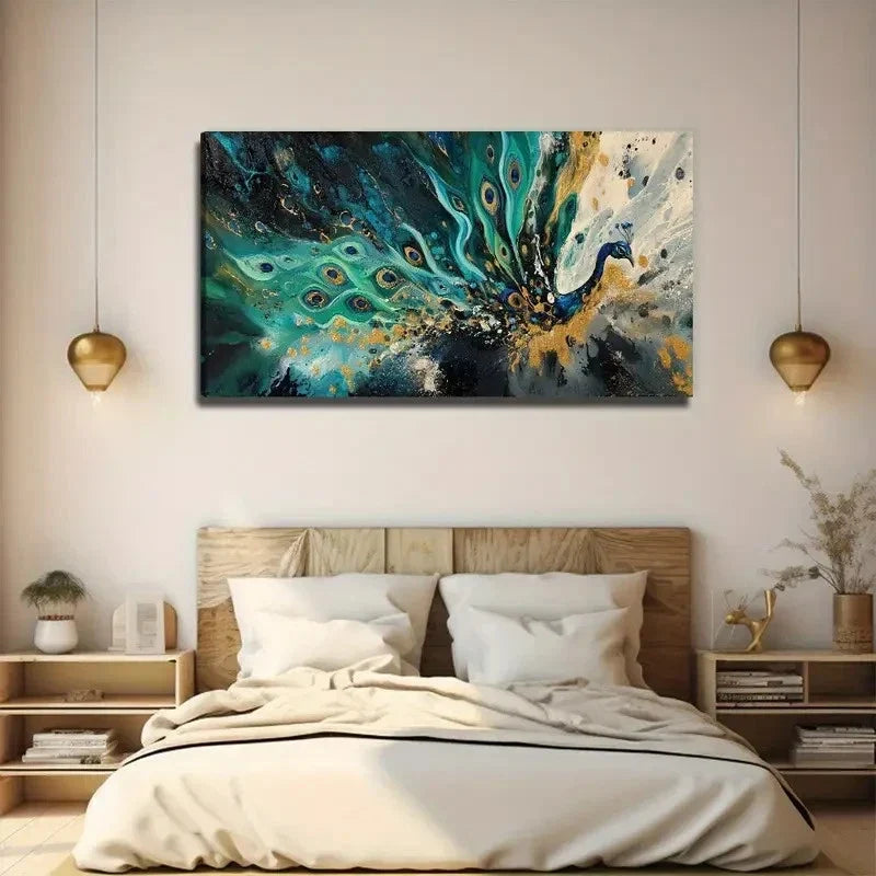 Modern Bohemian Landscape Wall Art Canvas Office Home Room Framed 120x60cm