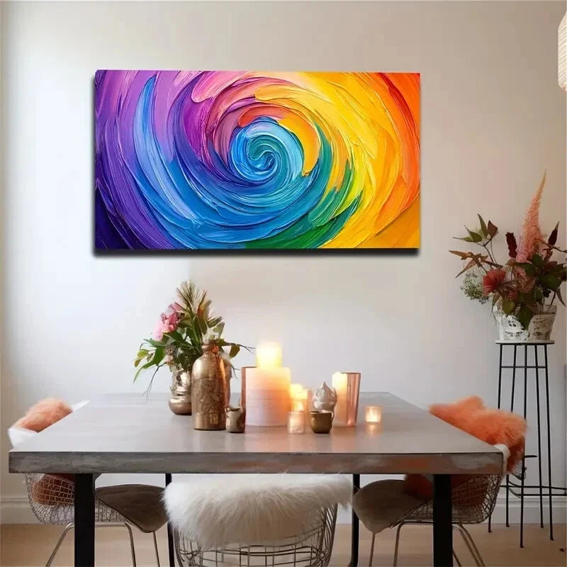 The Picture Features Spiral Wall Art Canvas Office Home Room Framed 120x60cm
