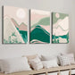 3pcs Abstract Green Nature Landscape Wall Art Set Canvas Framed 40x60cm - High Quality Print 100% Australian Made Wall Canvas Ready to Hang