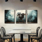 3pcs Vintage Film Projector Design Perfect Wall Art Set Canvas Framed 40x60cm - High Quality Print 100% Australian Made Wall Canvas Ready to Hang
