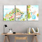 3pcs Watercolor Style Seaside Landscape Art Metal Print Ready to Hang Art