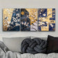 3pcs Featuring a Plum Design, Metal Print Ready to Hang Art