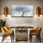 Blue And White Trees Suitable Wall Art Canvas Office Home Room Framed 120x60cm