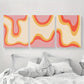 3pcs Medieval Bohemian Abstract Color Gradient Metal Print Ready to Hang Art