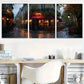 3pcs Smodern beautiful parisian Street Cafe   Wall Art Set Canvas Framed 40x60cm - High Quality Print 100% Australian Made Wall Canvas Ready to Hang