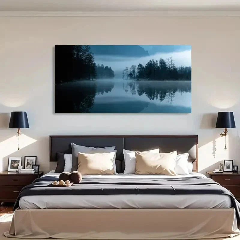 Spring & Winter Season Nature Wall Art Canvas Office Home Room Framed 120x60cm