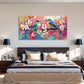 Cartoon Dancers Vibrant Spring Wall Art Canvas Office Home Room Framed 120x60cm