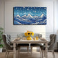 Layered Mountain And Starry Sky Wall Art Canvas Office Home Room Framed 80x45cm