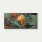 Abstract with Metallic Tones Wall Art Canvas Office Home Room Framed 120x60cm