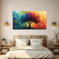Vibrant Gradient Color Tree Wall Art Canvas Office Home Room Framed 120x60cm