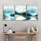 3pcs Distant Mountains & Birds Urban Living Art Metal Print Ready to Hang Art