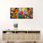 3pcs Street Art, Pop Art, Abstract Art Style Metal Print Ready to Hang Art