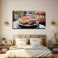 Golden Glaze & Cream Frosting Wall Art Canvas Office Home Room Framed 120x60cm