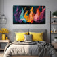 Presented In A Flame Like Form Wall Art Canvas Office Home Room Framed 120x60cm