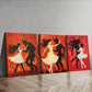 3pcs The Girl and the Beast Wall Art Set Canvas Framed 40x60cm - High Quality Print 100% Australian Made Wall Canvas Ready to Hang