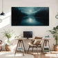 Moon and Lake Reflection Deco Wall Art Canvas Office Home Room Framed 120x60cm