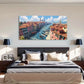 Vibrant Venice Canals Colorful Wall Art Canvas Office Home Room Framed 120x60cm