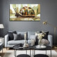 Snail Shell Scene Wall Art Canvas Office Home Room Framed 120x60cm