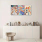 3pcs Vibrant Social Gathering Posters Metal Print Ready to Hang Art