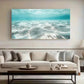 Ocean Waves Seawater Light wall canvas office home room framed 120x60cm