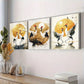 3pcs Golden Cranes Modern Contemporary Style  Wall Art Set Canvas Framed 40x60cm - High Quality Print 100% Australian Made Wall Canvas Ready to Hang