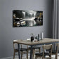 Serene Waterfall And Lily Pond Wall Art Canvas Office Home Room Framed 120x60cm
