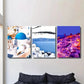 3pcs Cartoon anime art, minimalism Metal Print Ready to Hang Art