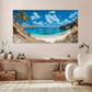 Modern Tropical Beach Nature Wall Art Canvas Office Home Room Framed 120x60cm