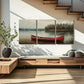 3pcs Serene Canoe Metal Print Ready to Hang Art