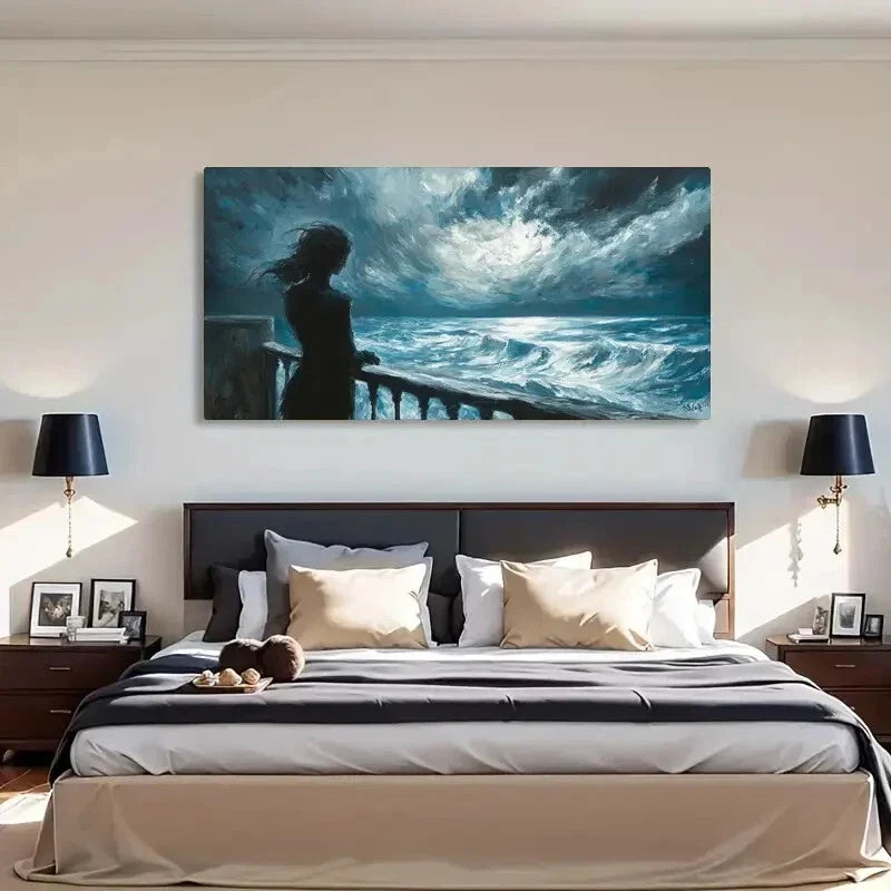 Nature-Inspired Illustration Wall Art Canvas Office Home Room Framed 120x60cm