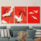 3pcs Vintage Japanese Style Artwork, Metal Print Ready to Hang Art