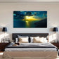 Seaside Sunset Landscape Wall Art Canvas Office Home Room Framed 80x45cm