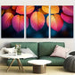 3pcs Autumn Leaves Changing Colors Metal Print Ready to Hang Art