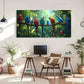 Tropical Parrot Colorful Macaw Wall Art Canvas Office Home Room Framed 120x60cm